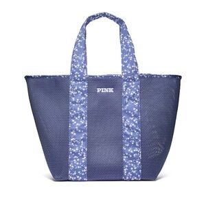 PINK Victoria's Secret Blue and White Floral Tote